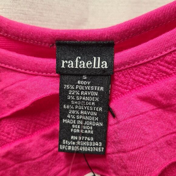 NWT Rafaella Women’s Pink Ruffle Sleeveless Top | Size: S - Picture 2 of 4